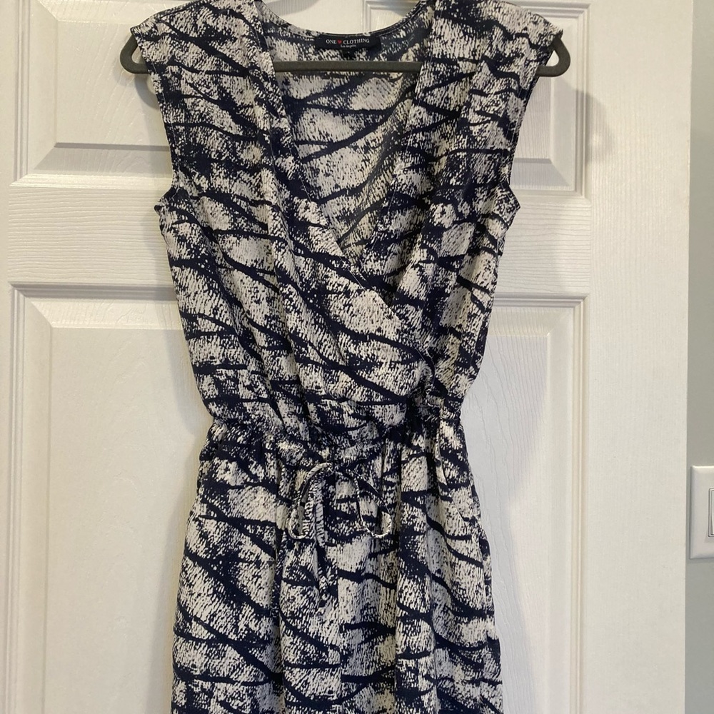 One Love Romper S NavyBlue & White